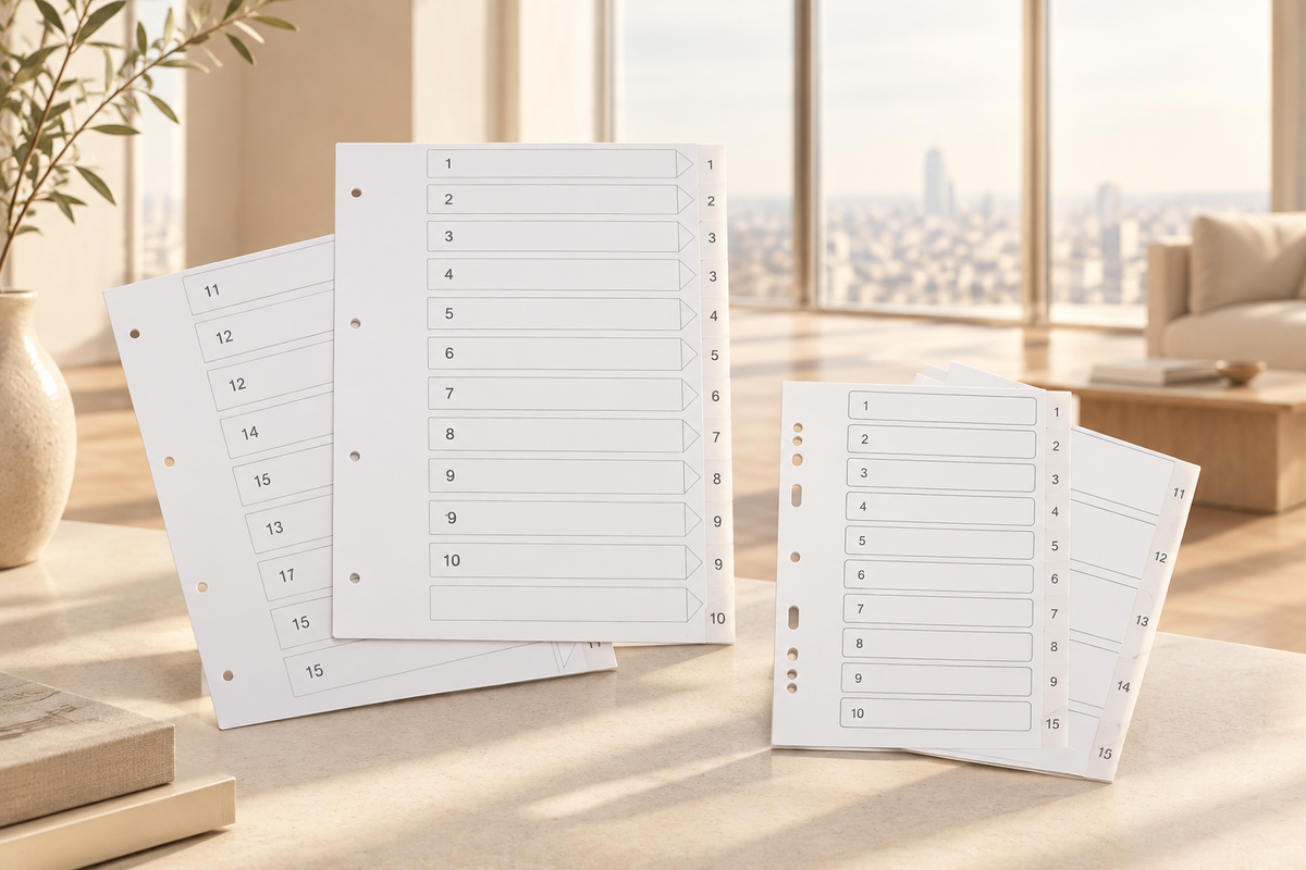Assortiment Tabbladen