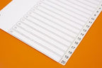 Tabbladen A4 wit 1 t/m 20 PP 0,13