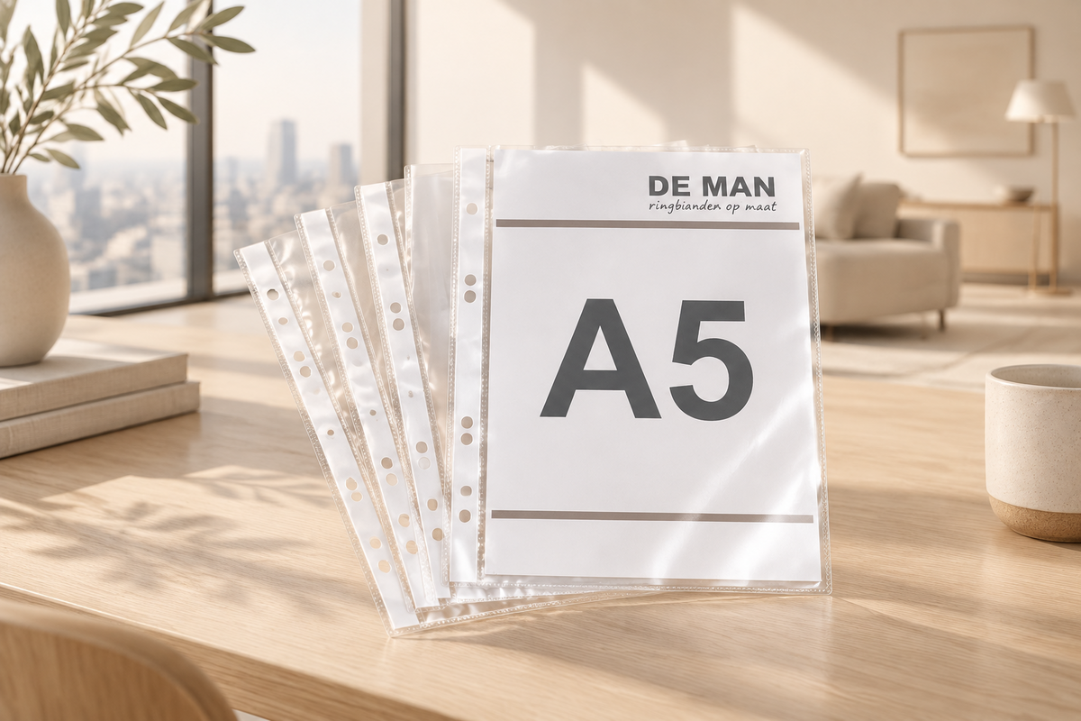 Showtassen A5 PP 0,12 mm glashelder per 100 stuks